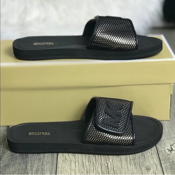 Michael Kors Palmer Slide Mirror Metallic Black W - Picture 7 of 7